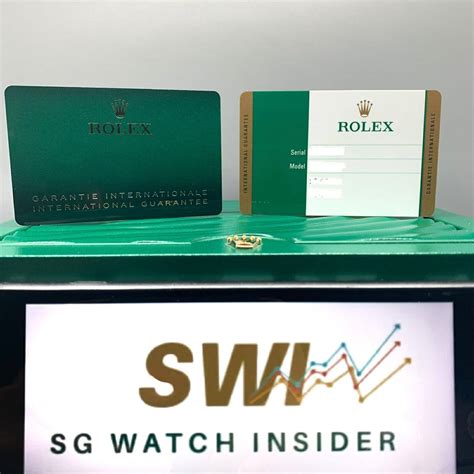 rolex warranty card vs new